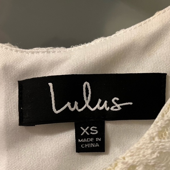 Lulu’s White Lace Shift Dress - Picture 6 of 9